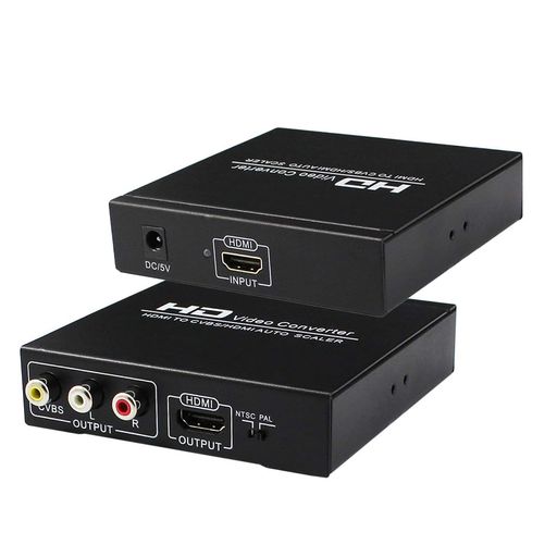 HDMIコンポジット変換HDMIAV/RCA変換器720P/1080P対応デジタルコンポジット映像信号とステレオ音声信号HDCPBD・ゲーム機器・TV・BS・CS放送適用