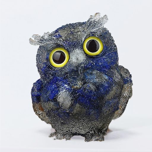 楽天市場】ふくろう 梟 フクロウ アメジスト 置物 40mm 天然石