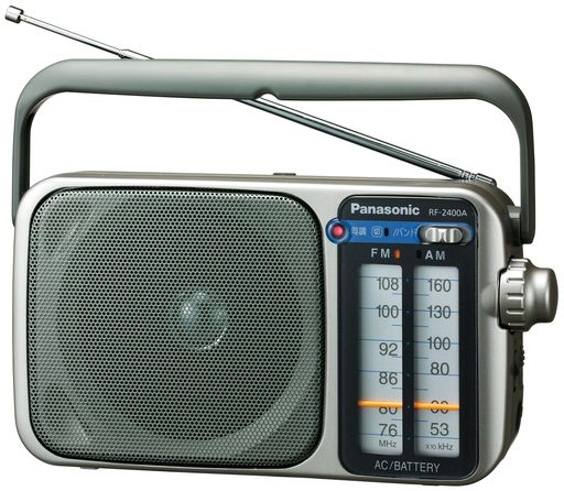 Panasonic FM/AM 2ダンス楽隊ラジオ受信機 しろがね色 RF-2400A-S