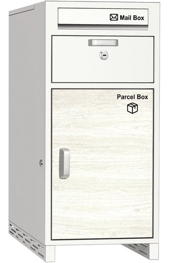【複数形投函能力のある/大電気容量140L】VARNIC宅配ボックス席宅配BOX組み立て不必要雨合羽露天置き配大電気容量郵便受け付き添い人郵便うけ飾り気のない備え付ける両開扉切り取り押しとどめる大型戸建て用人間宅(白いこと)