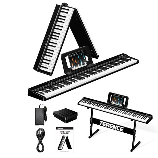 Amazon | Donner 電子ピアノ 88鍵盤 スタンドセット 充電型 10