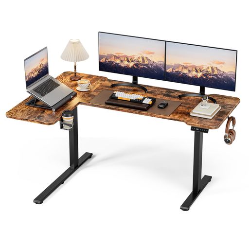 Acrolix電動 l字昇降式デスク 昇降式テーブル ゲーミングデスク スタンディングデスク 幅150cm 奥行100cm 高さ調節 メモリ機能 一人暮らし テレワークオフィスワークテーブル テレワーク 在宅&hellip;｜HiT Creations