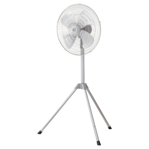 広電(KODEN)工業扇工場扇業務用扇風機三脚型45cmアルミ羽根首振り折り畳み脚高さ調節3段階風量羽根簡単取付高さ112-137cmシルバーAZF451TMA