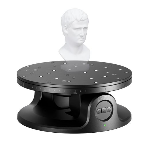 Revopoint2軸ターンテーブル高精度3Dスキャニング用小型・中型オブジェクト対応回転台水平360°垂直プラスマイナス30°Bluetooth接続3Dスキャン補助MIRACO/POP3PLUS/INSPIRE2/MetroX/MetroX