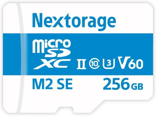 Nextorage日本メーカーUHS-IIマイクロSDカード256GBmicroSDXCU3V60読出し最大280MB/s書込み最大190MB/sNX-M2SE256GネクストレージmicroSDカード