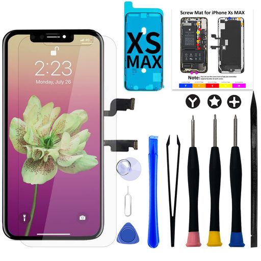 BrinonacLCDiPhoneXsMax液晶パネル6.5”3Dタッチ付きフロントパネル修理用交換用LCD修理工具付き(iPhoneXsMax)