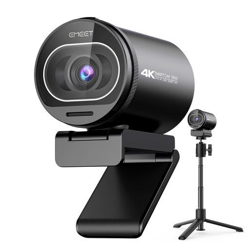 EMEET S600 4K WEBカメラ 三脚&ボールジョイント付き UHD ウェブカメラ 800万画素 1080p 60fps 高性能センサー搭載 73&deg;視野角 PDAFオートフォーカス 2つのノイズキャンセリングマイク内蔵 自動光補正&hellip;｜HiT Creations