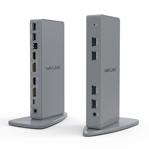 WAVLINK USB3.0ドッキングステーション/縦置き/Windows および Mac 用 - デュアルモニター HDMI DVI ポート ギガビット|HiT Creations