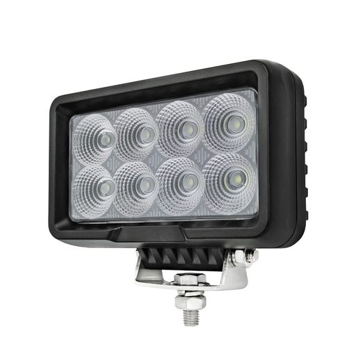 1台単品 船 ボート デッキライト 40w 黒ボディ 6500k 高出力 5w LED チップ 8灯搭載 船舶用 作業灯 12v 24v 対応 ワークライト｜HiT Creations
