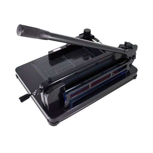 HFS(R)A4裁断機大型400枚30cm切断幅ペーパーカッター事務オフィス用品ハンドタイプ断裁機自炊ブラック色