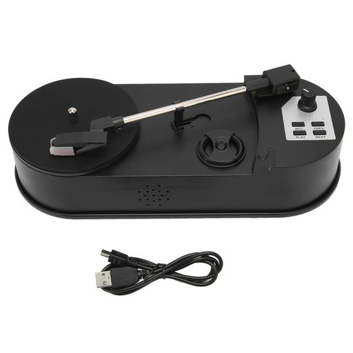 xuuyuu mp3変換対応ミニビニールレコードプレーヤーUSB2.0プロフェッショナルターンテーブル音楽愛好家向けレコードからmp3への変換軽量ビニールプレイヤー付きレコード再生可abs素材｜HiT Creations