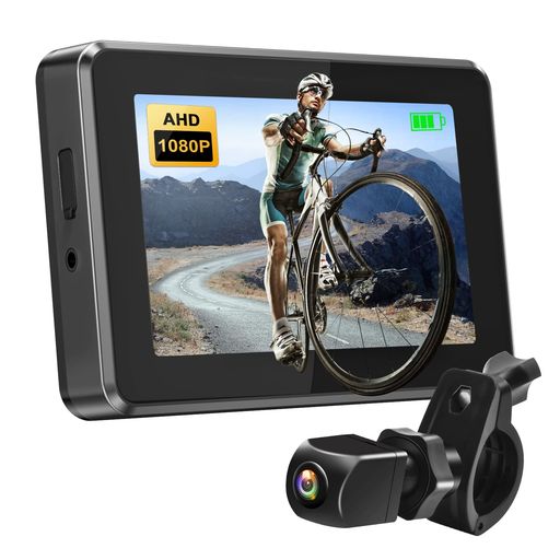 PARKVISION 自転車バックカメラ 1080Pカメラ モニター 110°水平画角 Φ20~30MMハンドルに対応 取付簡単|HiT Creations