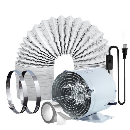 換気ファン 150粍 いけ図々しい量 Sidvkut 身寄り用産業換気ファン 風量480m3/h 金属元素製 ON/OFF取り替えっこ付き添い人 真っただなか初っきり形配管信奉者 塗り付けるボックス用 配管用風通し 配管配管付き添い人 バス発着場/室内用便器/勝手もと風通し排気ガス用 (…