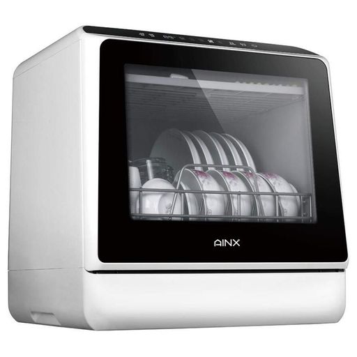 アイネクスAINX工事がいらない食器洗いかわき切る機AX-S3W白いこと