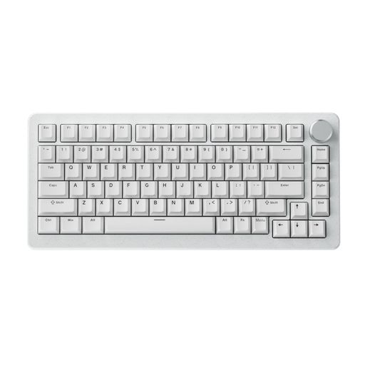 DrunkDeer A75 Pro ラピッドトリガーキーボード eスポーツゲーミングキーボード 磁気スイッチ - ラストウィンモード - 調節可能な作動 ANSI 75%デザイン ノブ付き ホワイト｜HiT Creations