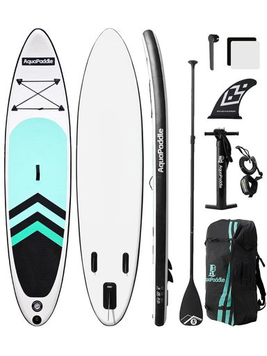 SUPボード サップボード インフレータブル スタンドアップパドルボード SUP 長さ320CM/335CM 最大安全荷重150KG 耐久性 安定性 超軽量 滑り止め 初心者 セット (ブルー320CM)|HiT Creations