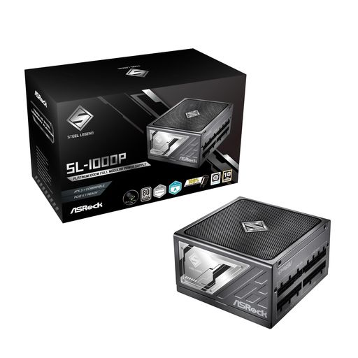 ASRockSteelLegend次世代GPU相応うマイコンワット数社会的単位1200WPCIe5.1相応う80PLUSPlatinumATX3.1フルモジュラー12V-2x6有線テレビ属するSL-1200P