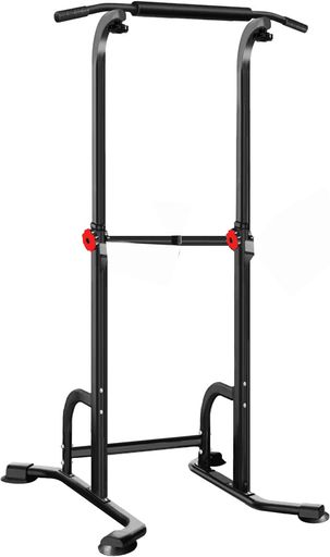 MOJEER 釣り下がる機関 ぶらさがり 思わしい器 【 耐荷重150kg 高さ7段 】 アームレスト釣り下がる台 チンニング 思わしい手道具 多役立つこと 筋力 腕力形づくる手道具 身寄り用 日本語言いあらわす書付き添い人 YT017 (真っ赤)