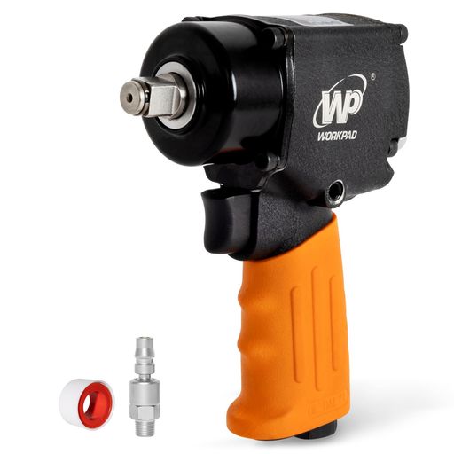 WPWORKPADエアーインパクトレンチショート高トルク680N.m軽さ1.5kgツイン鉄槌1/2DRWP1116