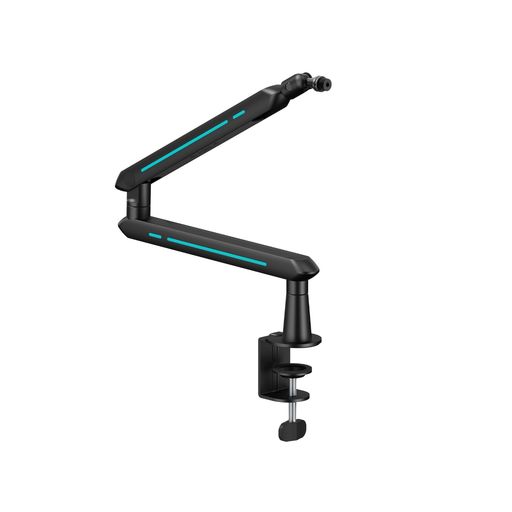 AlterzoneALZ-M5ブラックマイクアームマイクスタンドコンデンサーマイク用ダイナミックゲーミングマイク配信省スペース耐荷重2kg3/8”5/8”変換アダプター付き(ALZ-M5-B)