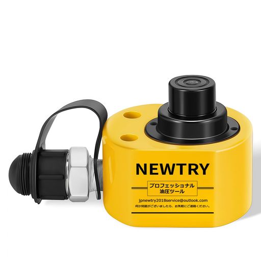 NEWTRY 油圧ジャッキ 多段式 フラット ジャッキ ボトルジャッキ 10トン 総ストローク26mm 油圧 ラムシリンダー セパレート 軽量 コンパクト 薄型 造船、橋梁、建設業界で使用 狭いスペースに…|HiT Creations
