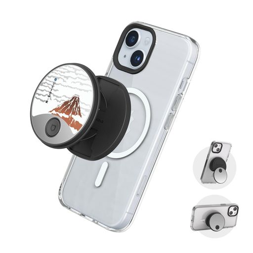 RHINOSHIELD(ライノシールド)GRIPOMagSafe対応|MagSafe対応スマホケース用収納式スタンド付きスマホリング縦置き・横置き自在スマホホルダースマホスタンドスマホアクセサリースリムコンパクト…