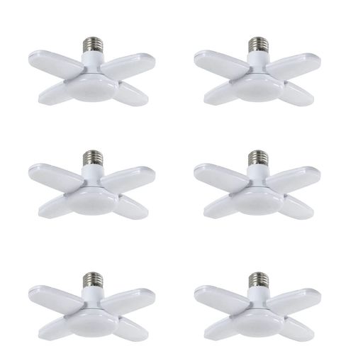 ペンダントライトガレージライト6個屋内60W6500KE26昼白色折りたたみ式省エネ天井照明超高輝度照明取付簡単工事不要角度調節可能カーポート車庫倉庫納戸作業灯