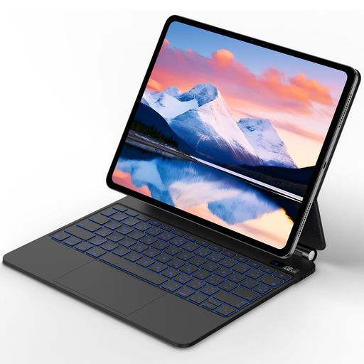 神通力鍵盤202413iniPadPro(M4)相応うスマートキーボードiPadPro13inch(M4)専用貨物自動車パッド付き添い人鍵盤入れもの7色うしろ側ともし火付き添い人磁気へばり付く入れもの日本語割り付ける鍵盤黒いこと パソコン・周辺機器-その他