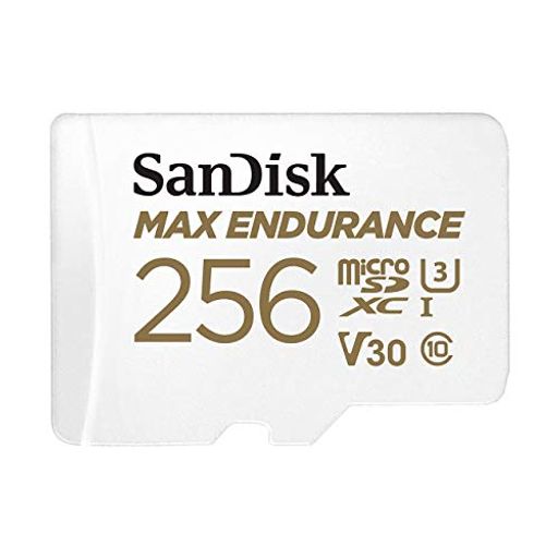 SanDisk256GBMAXEndurancemicroSDXCCardwithAdapterforHomeSecurityCamerasandDashcams-C10U3V304KUHDMicro