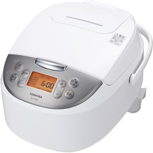 TOSHIBA(東芝)炊飯器5.5合RC-10MSL(W)白いこと一人暮らし本かまど授業計画露いささかも押しとどめる着脱丸洗い内蓋\u0026蒸汽船口