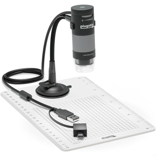PlugableUSB2.0マイクロ領域デジタルマイクロスコープ(200万絵素10倍250倍)-取りはらい能力のある見ることお皿付、Windows、macOS、リナックス、iPadなどで当てはめる能力のある