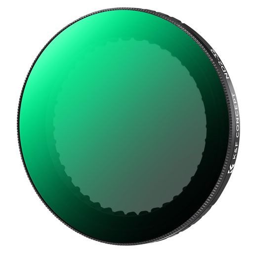 K&FCONCEPTOsmoAction5Pro/4/3用可変NDフィルター(ND2-32)減光フィルターレンズフィルター光量調整レンズ保護AGC光学ガラス高透過率プロテクトフィルタ28層ナノコーティング撥水防汚装着簡単