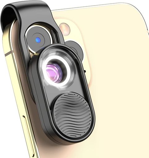 APEXEL100倍小型顕微鏡スマホ顕微鏡HD光学レンズデジタル顕微鏡LEDライト内蔵スマホ用クリップ付きマイクロスコープ使用簡単携帯便利生物観察98%のスマートフォンと互換性があり大人子供…