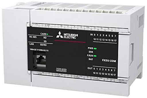 三菱電機FX5UシーケンサCPUユニットDC電源ネジ式端子台タイプ(入力:16点DC24Vシンク/ソース、出力:16点トランジスタシンク)FX5U-32MT/DS 36,600円