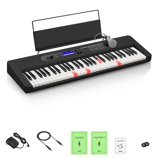 カシオ(CASIO)陰電子鍵盤Casiotone光ナビゲーションキーボードLK-540BK(黒いこと)61鍵盤楽器光る鍵盤楽器を追いかけてはじめてでもすぐ好いたらしい