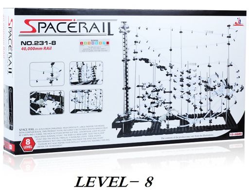 間隔文字軌跡(SPACERAIL)NO.231果てしが無いループスペースレールパズル知育脳トレジェットコースターのような此れから的知育手あそび室内装飾としても御出でになる感大(気泡管水準器8)
