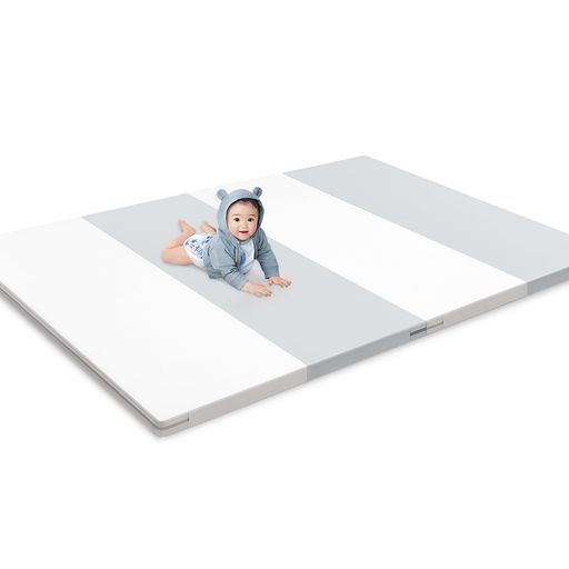プレイマット-Artake プレイマット 赤んぼう 納めるし分かりやすい 合わせ目つや消し 朦々たる 折りたたみ 雨合羽 防音つや消し もの言う花つや消し 120*160*4 薄墨色