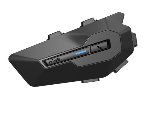 MaxtoX2バイクインカムBluetooth5.0用通信機器2人同時通話通信距離1000mHI-FI音質FMラジオ/Siri音声/日本語音声案内/着信自動応答イヤルソフトとハードマイク同梱ソロツーリングバイク用通信機器