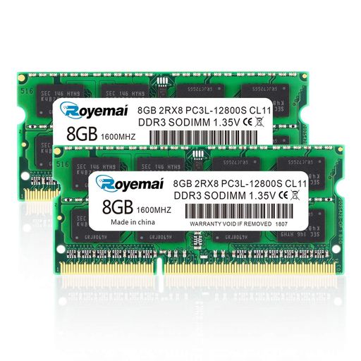 16GBPC3L-12800SDDR3L-1600DDR31600MHZSO-DIMM8GBx2枚組204ピンCL11メモリモジュールートPC用メモリDDR3L対応モデル(電圧1.35V&1.5V両対応)