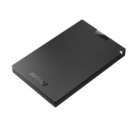 BUFFALOUSB3.2(Gen1)Type-AMiniStationSSDSSD-PG1.0U3-BC[黒いこと]