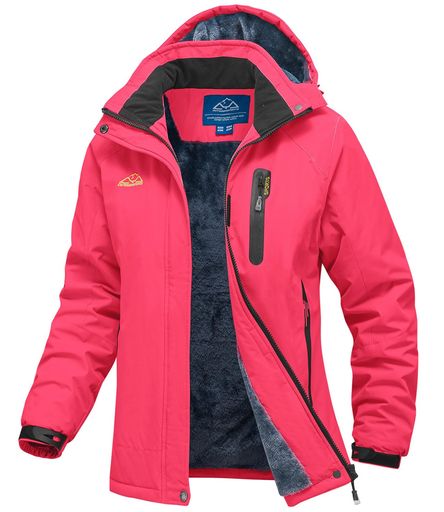 [Gopune]アウトドアジャケットレディース裏起毛スノボジャケットマウンテンパーカー撥水登山服防寒着コートスキーウエアジャンパー防風トレッキングアウター通気フード着脱可能作業着…
