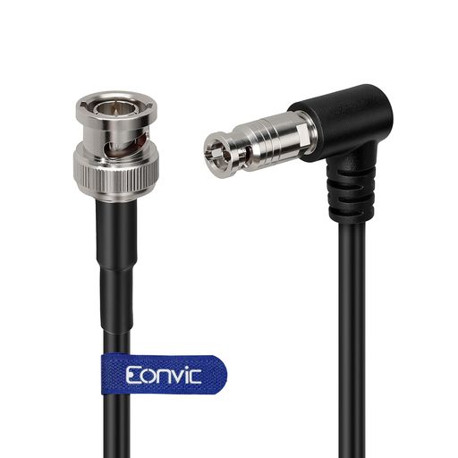 Eonvic 12G-SDI UHD 4K 同軸有線テレビ Blackmagic Video Assist 5in 3Gおよび12G ともし火一角 密集してマイクロBNC - 判定基準BNC牡用、1M