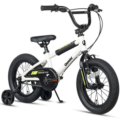 【AVASTA】Gemini16in赤ちゃん用BMX銀輪かっこいい街乗りBMX銀輪4歳5歳6歳7歳8歳赤ちゃん小学生御坊っちゃんうしろ帯こども乗り訓練を受ける助けること輪付き添い人サイトスタントキックスタンド前後輪打ちきり付き添い人防御すること…