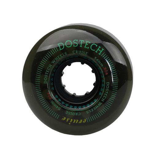 DOSTECHドステッククルーズウィールクリアブラック54mm80a(スケートボードソフトウィール)