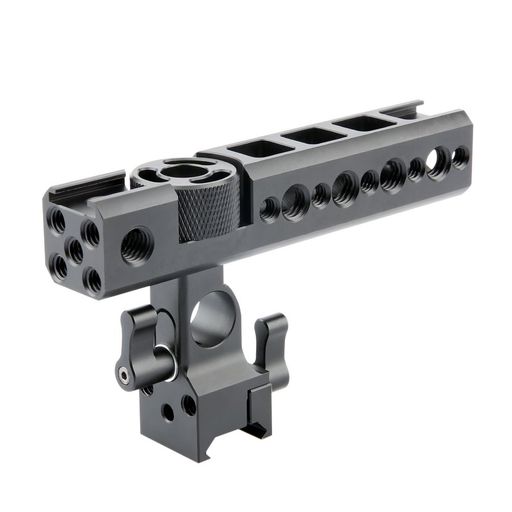 NICEYRIGトップハンドルチーズハンドルカメラ用ハンドル15mmロッドクランプ付き汎用ハンドルキット撮影ハンドルグリップカメラハンドル4角度調整できDSLRカメラケージに適用―122