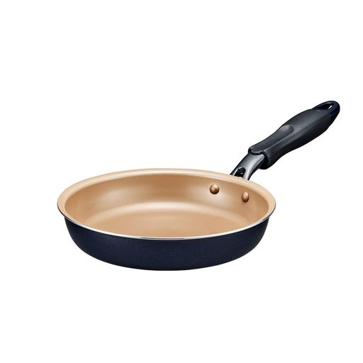 エバークックフライパン20cmガス火専用軽量【500日保証】こげつきにくいフライパンPFOAPFOSフリーネイビードウシシャ