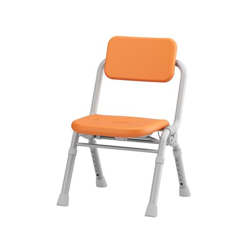 パナソニックエイジフリー シャワーチェア [ユクリアAir] コンパクトワンタッチ オレンジ PN-L41432D 折りたたみ 軽量 ひじ掛け無し｜HiT Creations