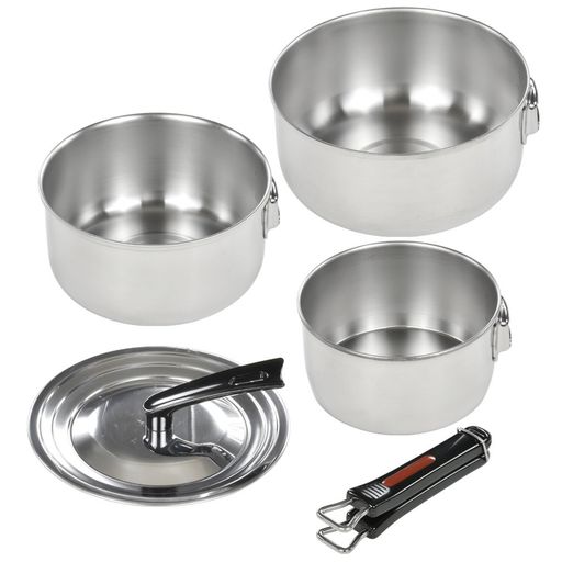 和平フレイズ鍋セットワンタッチクッカーフォリアス3点セットIH対応ステンレス日本製FM-8157