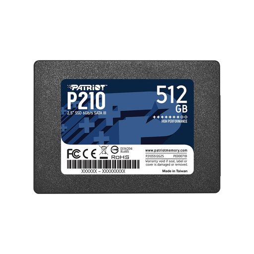 PatriotMemoryP210512GBSATA3内蔵型SSD6Gb/s2.5in7mmP210S512G25