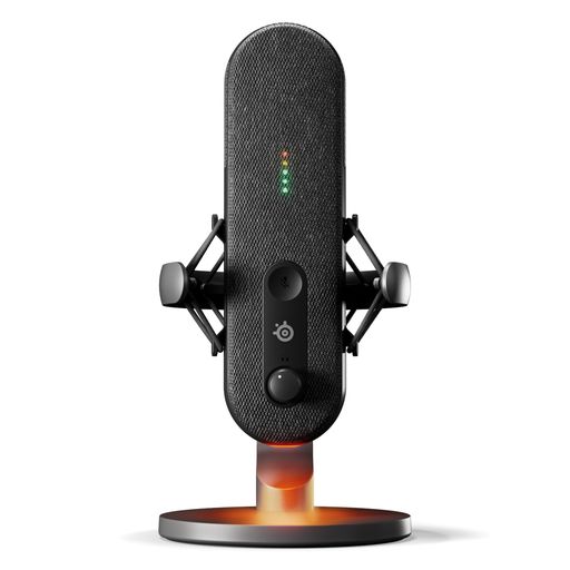 SteelSeries Alias マイコン なおなお書き5/4当て嵌める能力のある USB マイクロホン 持参用 競り合い 同盟罷業ジューサー用 コンテンツクリエーター 潜水艦探知器 オーディオ ソフトウエア 人工知能学ノイズキャンセリング LEDモニタリング むき出し指向性 鉄道車両…